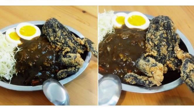 1整隻「呱呱」咖哩飯　網：視覺震撼