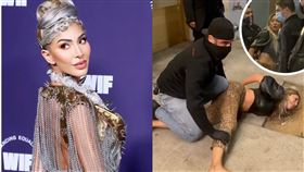 法拉亞伯拉罕在夜店引發衝突，畫面被po上網。（圖／翻攝自IG、推特）