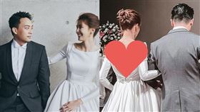 ▲曾沛慈白紗背後美翻。（圖／翻攝自Instagram）