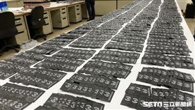 台北市刑大銷燬1476公斤的第三、四級毒品。（圖／翻攝畫面）