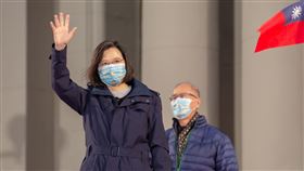 蔡英文、國旗、元旦升旗（圖／總統府提供）