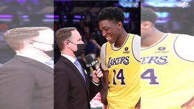 ▲湖人小將強森（Stanley Johnson）第四節攻下10分。（圖／翻攝自湖人推特）