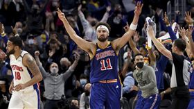 ▲「K湯」湯普森（Klay Thompson）攻下本季新高21分。（圖／美聯社／達志影像）