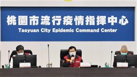 鄭文燦主持防疫專案會議桃園市長鄭文燦（中）19日上午在防疫專案會議後表示，今天進行東安國小、新街國小採檢，以及仁寶電子全員的PCR二採。（桃園市政府提供）中央社記者葉臻傳真  111年1月19日