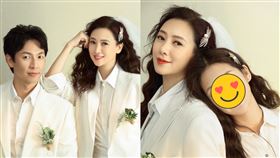 翁虹，跟台灣老公劉冠廷18日慶祝結婚15年「水晶婚」，夫妻倆同框14歲女兒劉蒔（Crystal）/微博