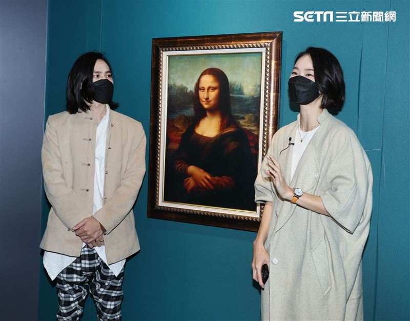 鍾瑶、田士廣出席 開箱「會動的文藝復興」展。（記者邱榮吉/攝影）