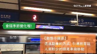 捷運版小綠人！北捷創小捷客分散乘客