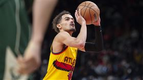 ▲楊恩（Trae Young）25罰25中，連2場罰球百分百。（圖／美聯社／達志影像）