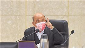 蘇貞昌主持中央災害防救會報行政院長蘇貞昌27日主持「中央災害防救會報第45次會議」時表示，因應極端氣候的挑戰，請相關部會考量各式變化情況，調整相關法規及災害應變機制。（行政院提供）中央社記者陳俊華傳真  110年12月28日