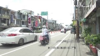 騎士注意！警鎖定大型重機鑽慢車道