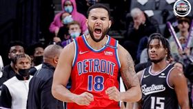 ▲喬瑟夫（Cory Joseph）投進致勝中距離跳投。（圖／翻攝自活塞推特）