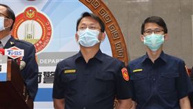 台北市警察局記者會 松山分局遭十名黑衣人闖入案 松山前分局長林志誠 記者李依璇攝影