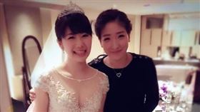 福原愛，劉詩雯。（圖／微博）