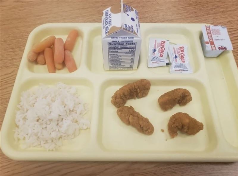 曬兒學校超寒酸營養午餐　全場傻眼了