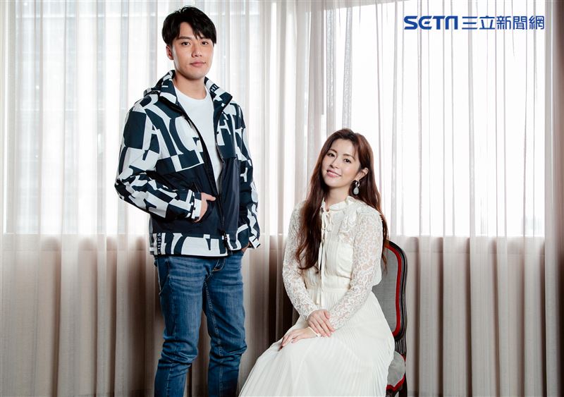 任容萱、張睿家《如果花知道》三立新聞網專訪。（圖／記者楊澍攝影）