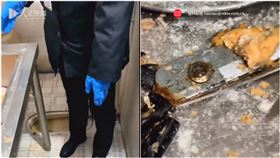 「馬桶旁解凍雞肉」！突擊網紅炸雞店　過期食材繼續用（圖／翻攝自微博）