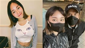 開水小姐（謝似餘）巧遇「動力火車」的顏志琳，興奮求合照。臉書