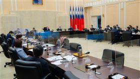 行政院長蘇貞昌召開防疫會議。（圖／行政院提供）