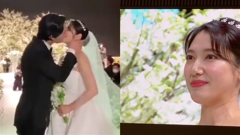 朴信惠宣誓哽咽！崔泰俊吻新娘甜到爆