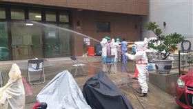 鴻佰,足跡,確診,消毒（圖／新竹縣府提供）