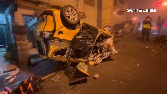 酒駕男自撞水泥柱　住戶嚇：房子也震