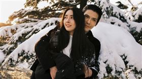 向佐與郭碧婷。（圖／翻攝自微博）