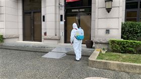 鴻佰,足跡,消毒,新竹縣（圖／新竹縣府提供）