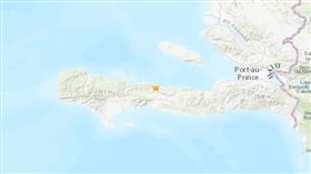 海地地震規模5.3 未傳重大災損 圖／翻攝自USGS