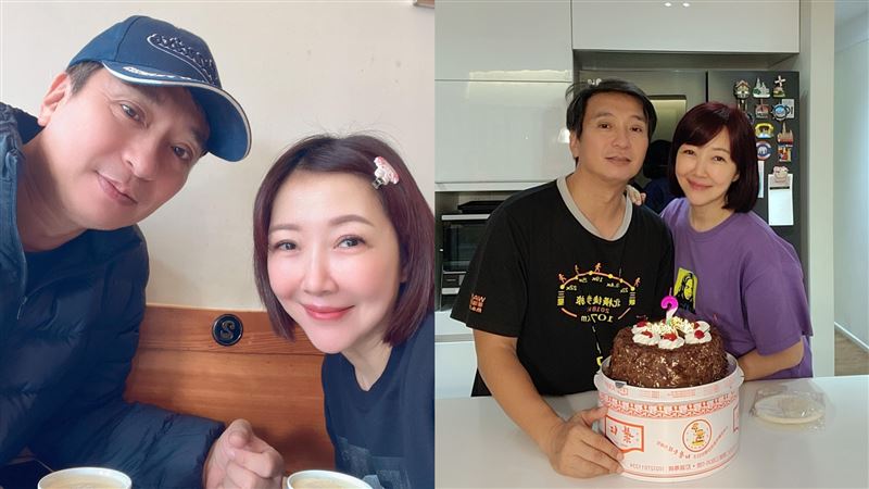余皓然與王中平感情恩愛。(圖/翻攝余皓然臉書)