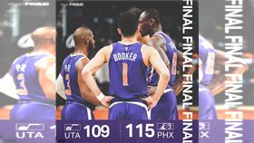 ▲太陽擊退爵士，近期7連勝。（圖／翻攝自太陽推特）