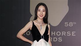 李沐走上金馬紅毯。（圖／記者邱榮吉、楊澍攝影）