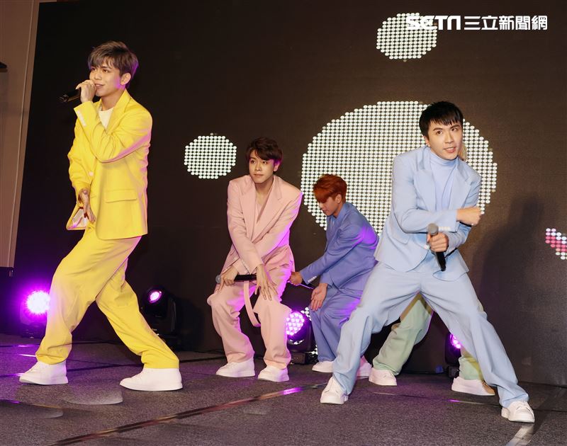 新男團ALL IN 5發片記者會。（記者邱榮吉/攝影）