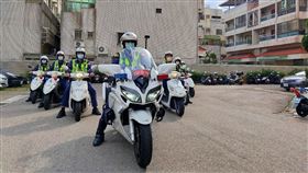 台中警四分局，交通事故處理快打，空拍機、粉筆 圖／台中市警四分局提供　