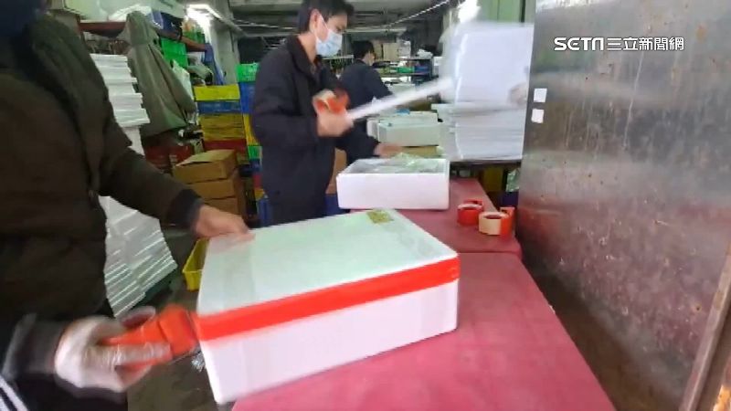 過年海鮮人氣夯　工廠總動員包裝出貨