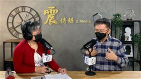 沈富雄今（26）日在《震傳媒》，接受資深媒體人黃光芹網路節目《新聞不芹菜》專訪。（圖／新聞不芹菜提供）