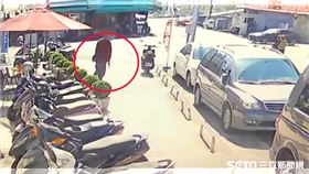 台中市東區精武東路、三賢街，超商外槍擊，男子頭部中彈倒地，行兇畫面曝光，攻堅逮人 翻攝畫面