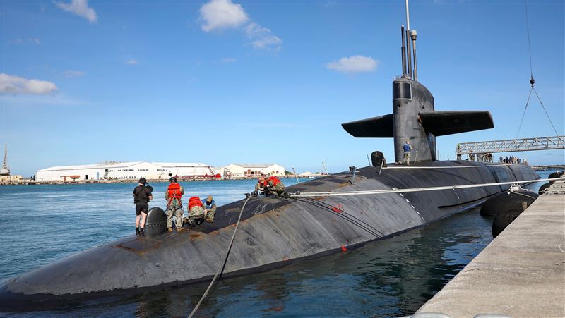 美國核潛艦泊關島　日媒：沒忘台灣