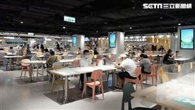 餐飲開放內用，美食街，（圖／記者劉懿萱攝影）