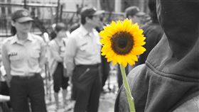 太陽花學運,318學運,318,太陽花,學運,林飛帆,陳為廷,總統府,凱道,遊行 (林敬旻攝)