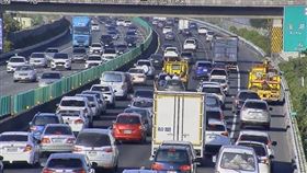 國道塞車(高公局提供)