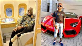 奈及利亞的「小蒙法」（Mompha Junior）含金湯匙出生，9歲成了炫富網紅。