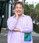 關韶文三立新聞網專訪。（記者邱榮吉/攝影）