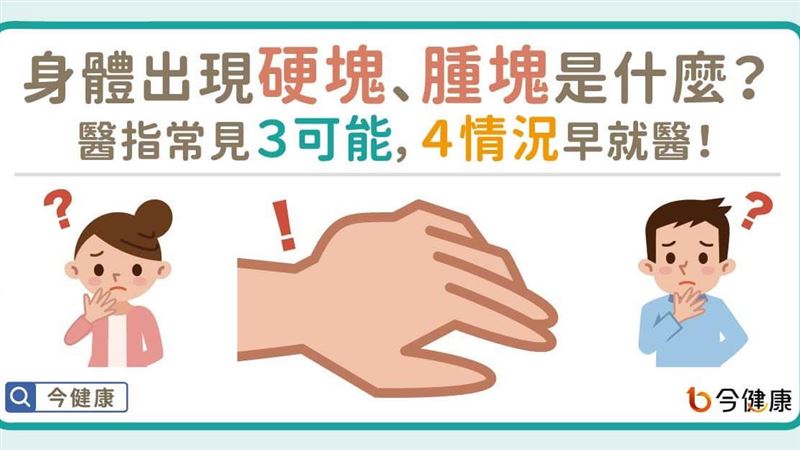 身體出現硬塊　醫指常見3可能快就醫
