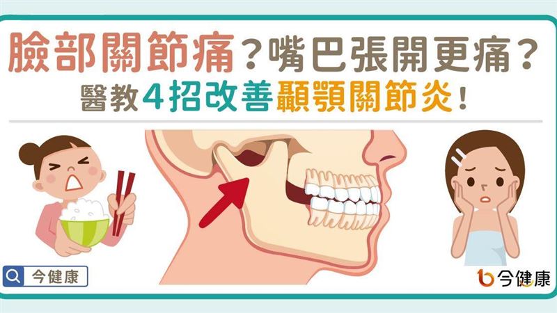 臉部關節痛、嘴巴張開痛　這４招改善