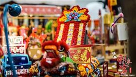 ▲精緻細膩的廟會模型。（圖／詹欣展、鄧凱杰提供）