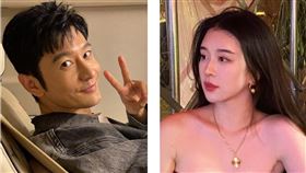 黃曉明為她離婚？遭爆「開私人飛機請吃飯」　新歡6字發聲（圖／翻攝自黃曉明、周子然微博）