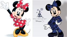 新版米妮造型改穿中性深藍色系褲裝，網友一片罵聲。（圖／翻攝自stellamccartney IG）