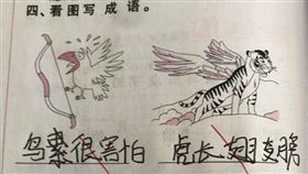 小學生創意成語解釋（圖／翻攝自網易新聞）