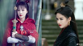 新倚天屠龍記、雲千千、邱意濃（圖／翻攝自雲千千、邱意濃微博）