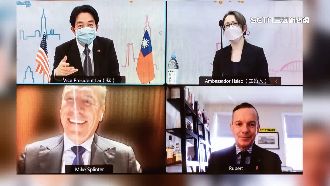 賴副與美台商會視訊　談自由貿易協定
